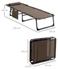 Sonnenliege klappbar Gartenliege mit Kopfkissen, Produktbild-Vorschau 3