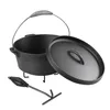 Dutch Oven 4.5L Gusseisen Feuertopf Gusstopf Schmortopf Produktbild-Vorschau 7