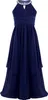 Mädchen Prinzessin Abendkleid Gr. 128 Cm Neckholder Strass Produktbild-Vorschau 1