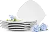 KONSIMO Dezertné taniere 6 ks "CARLINA", biely, porcelán, Náhľad obrázku produktu 1