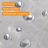 Ecent Duschvorhang aus dickem EVA-Material, transparent, Produktbild-Vorschau 3