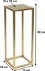DanDiBo Blumenhocker Metall Gold Eckig 50 cm Blumenständer Produktbild-Vorschau 2