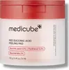 A product shot of a Medicube Red Succinic Acid Peeling Pad container. Voir les images du produit
