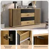Buffet Merax en MDF avec 4 tiroirs et 2 portes, finition Voir les images du produit 6