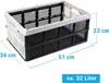 MODULA Klappboxen 3er-Set – Faltbare Aufbewahrung 32 L, Produktbild-Vorschau 2