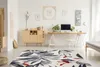 Modern Teppich MUNDO E7181 Blätter Outdoor beige / blau Produktbild-Vorschau 5