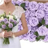 EDIBAZZAR | Set mit 25 künstlichen Rosen in Lila Produktbild-Vorschau 1