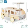 Véhicule en bois Bus pour enfants avec espace de rangement Voir les images du produit 9