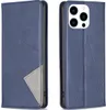 Mobigear Rhombus Slim iPhone 16 Pro Hülle Klapphülle - Blau Produktbild-Vorschau 1