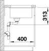 Blanco SUBLINE 320-U lavello 350 x 460 mm nero 525983 Anteprima dell’immagine prodotto 5