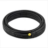 A coiled black pipe with a yellow cap on one end, isolated on a white background. Produktbild-Vorschau