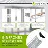 Juskys Lagerregal Basic 4er Set 180x90x40 cm - max. 3500 kg Produktbild-Vorschau 4