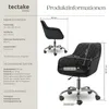 Kancelářská židle tectake® Nancy, potažená látkou s Náhled obrázku produktu 6