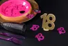 XXL Tischdeko Zahl 18 Geburtstag Gold Glitzer 1 Stück Produktbild-Vorschau 3