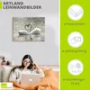 ARTland Leinwandbild Liebesspiel von Schwänen Größe: 60x45 Produktbild-Vorschau 3
