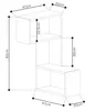 DECORTIE Part Étagère d'angle moderne Blanc , 67 x 47 x 82 Voir les images du produit 4
