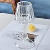 Szklany świecznik w kształcie przezroczystej lampy stołowej Podgląd zdjęcia produktu 3