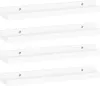 Four white wall shelves are arranged vertically against a white background. Produktbild-Vorschau