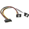 InLine SATA Strom-Y-Kab., SATA BU/2x SATA ST gew., m. Produktbild-Vorschau 3