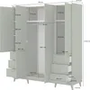 Masseno Drehtürenschrank ACARA 190/214.5/57,4 cm 4-türig Produktbild-Vorschau 4
