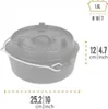 Forno olandese Petromax ft3 a fondo piatto Anteprima dell’immagine prodotto 39