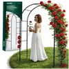 Gerdo | Garten Pergola 240 cm Schwarz – Metall Rankhilfe Produktbild-Vorschau 1