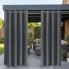 2 Stück Außen Vorhang Wetterfest Blickdicht Outdoorvorhänge Produktbild-Vorschau 1