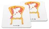 Mr. & Mrs. Panda Tischuntersetzer Einhorn Prinzessin 6er Produktbild-Vorschau 3