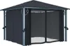 vidaXL Pavillon mit Vorhängen & LED-Lichterkette 3x3 m Produktbild-Vorschau 5