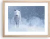 Gerahmtes Poster - Rahmen in heller Eiche - Weiß Wolf Produktbild-Vorschau 1