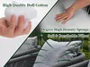 Collage showing close-ups of pillow filling, a hand pressing a pillow, and outdoor furniture with cushions. Náhľad obrázku produktu