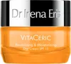 A product shot of an orange jar of face cream with a silver and black lid. Podgląd zdjęcia produktu