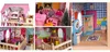 Drewniany domek dla lalek led XXXL 60x33x90cm + 3 lalki + 2 Podgląd zdjęcia produktu 7