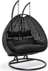 HOME DELUXE - Hängesessel TWIN - Schwarz, Höhe 195 cm - Produktbild-Vorschau 1