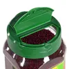 A close-up shot of the top of a spice jar filled with sumac. Produktbild-Vorschau