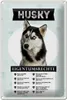 Blechschild Spruch 20x30cm Husky Eigentumsrechte Produktbild-Vorschau 1