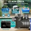 Wiltec Pompe piscine 250 W – Débit 11700 l/h – Hauteur Voir les images du produit 3