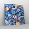 Wanduhr - Quadrat - Glasuhr - Abstraktion modern - 30x30cm Produktbild-Vorschau 4
