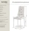 tectake® Set Esszimmerstuhl Julien gepolstert mit Produktbild-Vorschau 6