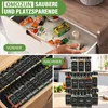 Zestaw 36 słoików na przyprawy Zimilo, czarne, szklane, 120 Podgląd zdjęcia produktu 4