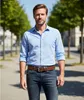 FRONHOFER Robuster Herren Ledergürtel 4 cm, Büffelleder, Produktbild-Vorschau 3