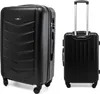 Two views of a black suitcase against a white background. Náhled obrázku produktu