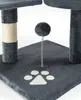 lionto Kratzbaum für Katzen 112 cm hoch, mit Höhle, Produktbild-Vorschau 3
