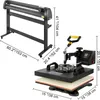 Hitzepresse 5-in-1 38x38cm Doppelanzeige & Schneideplotter Produktbild-Vorschau 8