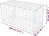 vidaXL Corbeille à gabion acier 100×50×50 cm Voir les images du produit 10