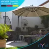NYVI Moskitonetz für Sonnenschirme Ø 350 cm - Schwarz, mit Produktbild-Vorschau 5