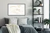MuchoWow® Gerahmtes Poster Marmor - Limette - Gold - Luxus Produktbild-Vorschau 2
