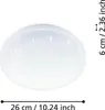 EGLO LED Plafonnier Pogliola-S, Ø 26 cm, applique murale, Voir les images du produit 19
