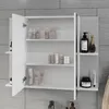 Szafka łazienkowa z lustrem Vicco Irma Biały/biały wysoki Podgląd zdjęcia produktu 4