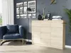 Komoda 120 cm, 6 zásuviek, 2 dvierka, skriňa FRAMIRE S-62D, Náhľad obrázku produktu 11